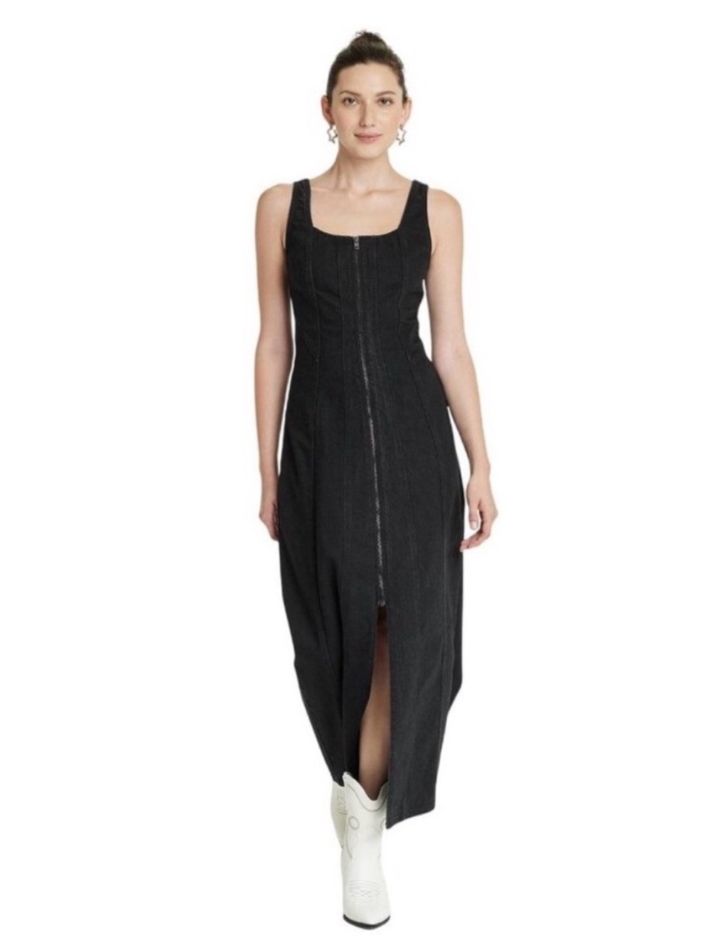 Universal Thread Women’s Denim Midi Corset Dress